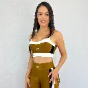 Conjunto Top e legging - Fusion Wave - Brown Frente.webp